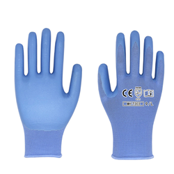 Nylon nitrile coated gloves